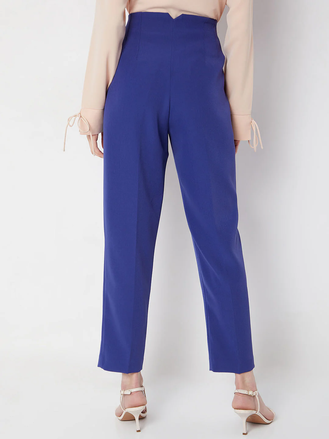 Dark Blue High Rise Pants - Image 4