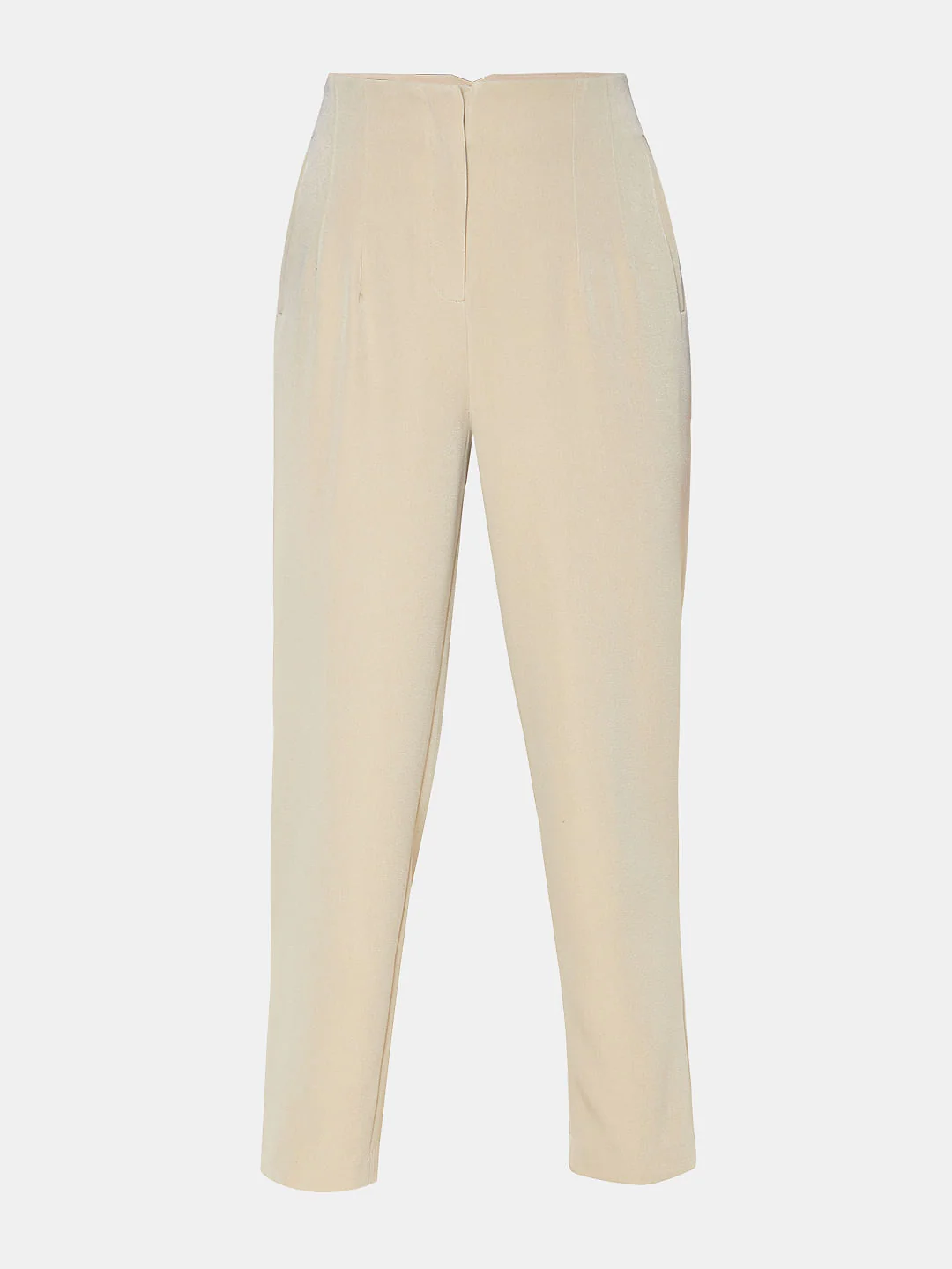 Beige High Rise Pants - Image 7