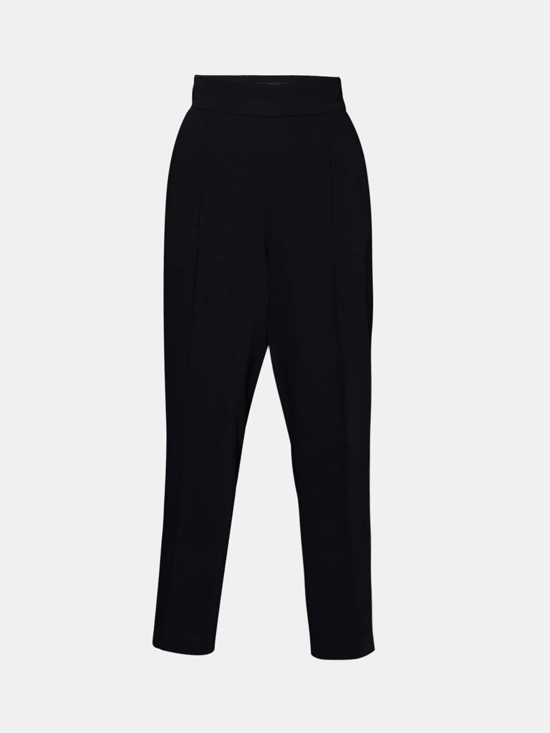 Black High Rise Tapered Pants - Image 7