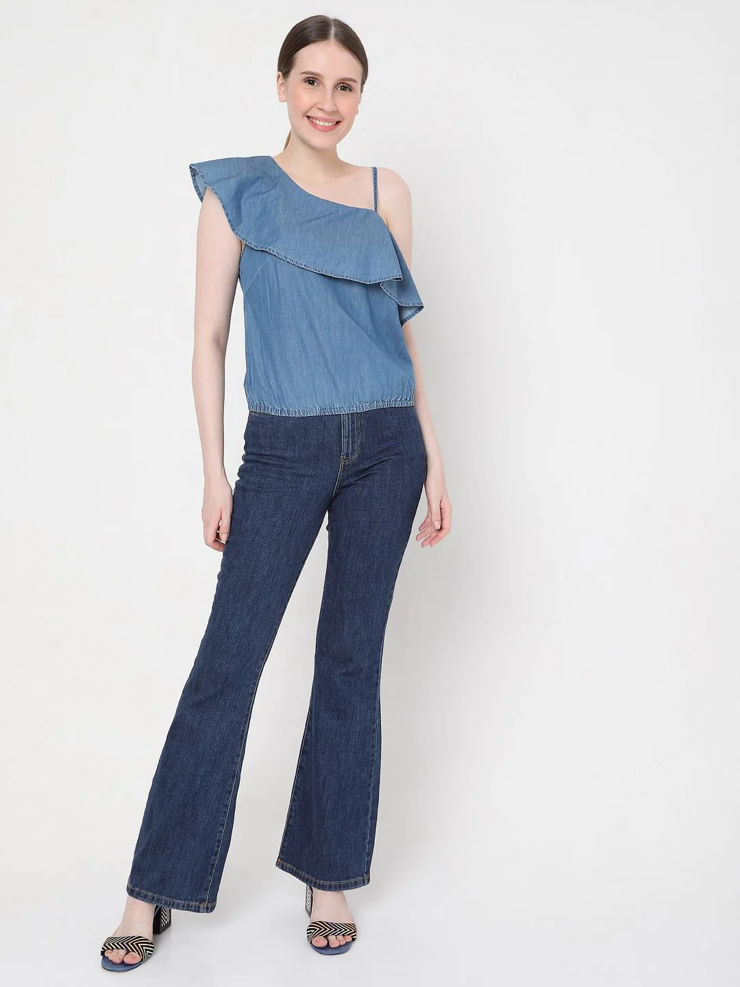 Blue One Shoulder Top - Image 5