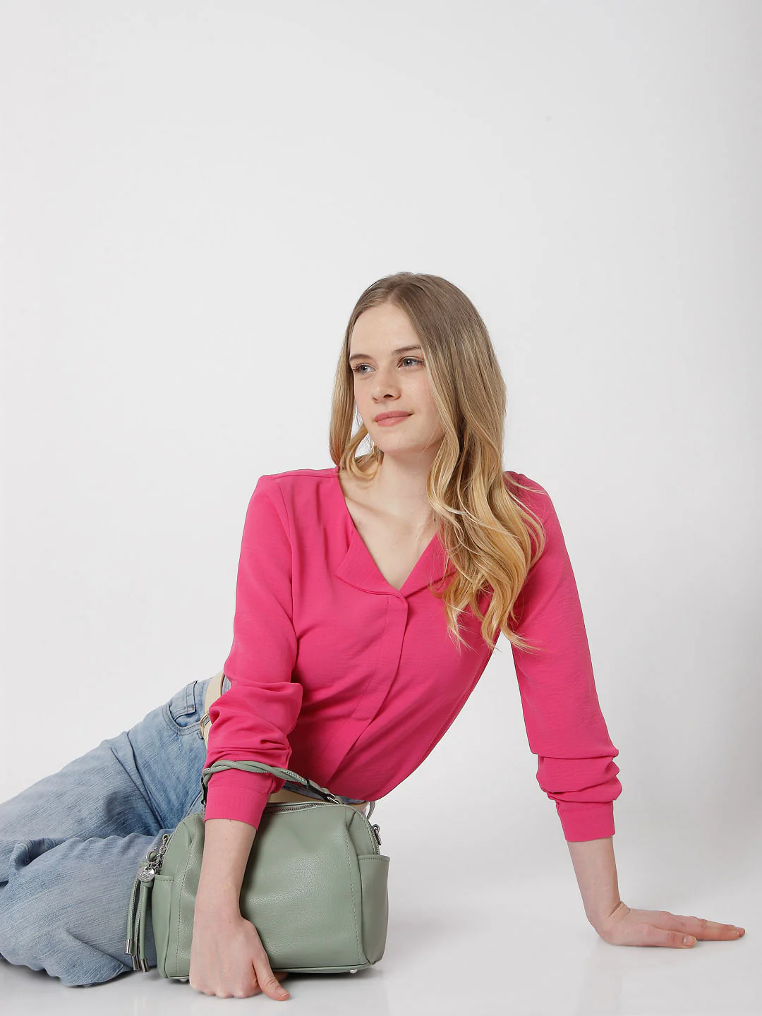 Pink Textured Shirt