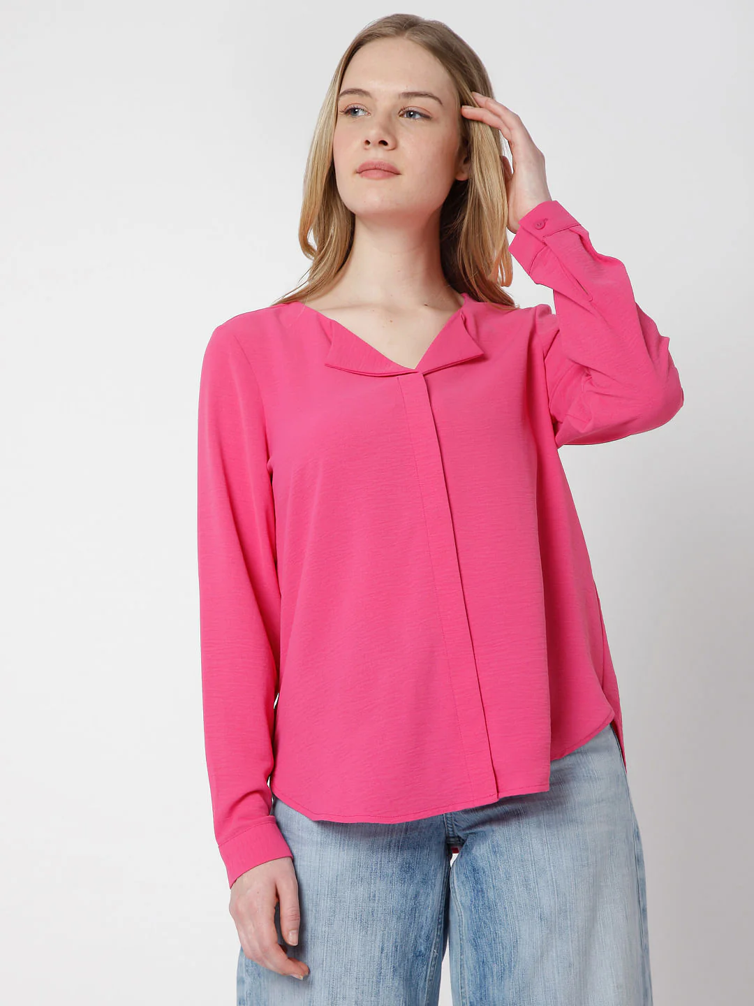 Pink Textured Shirt - Image 2
