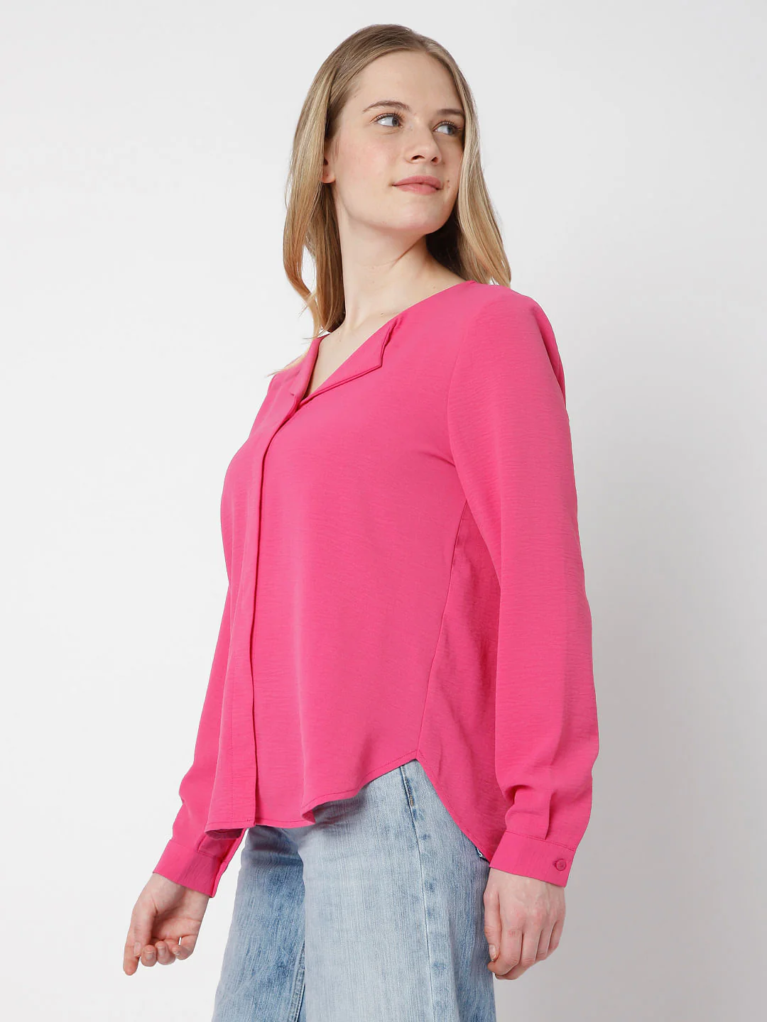 Pink Textured Shirt - Image 3