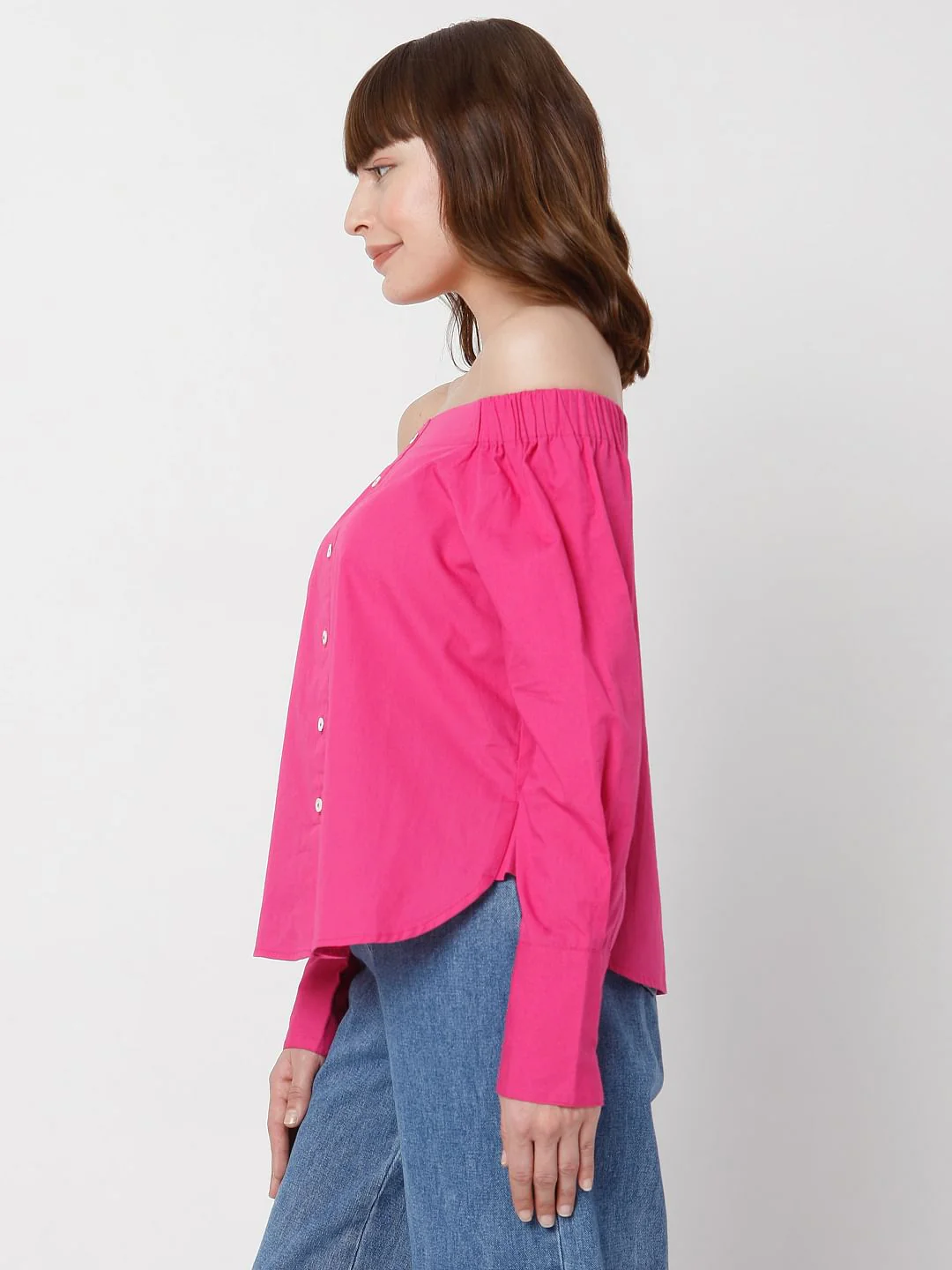 Pink Off Shoulder Top - Image 3
