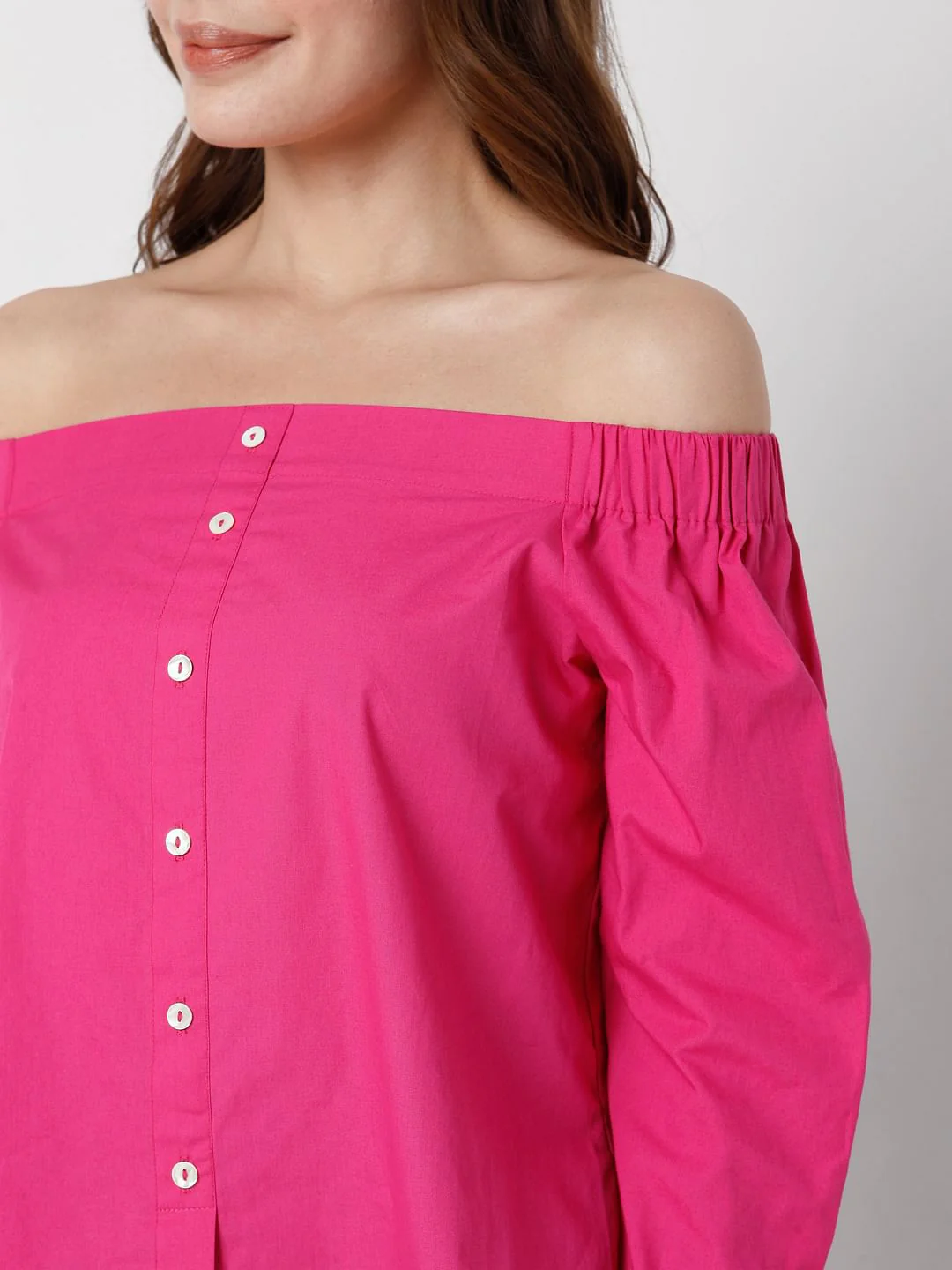 Pink Off Shoulder Top - Image 6