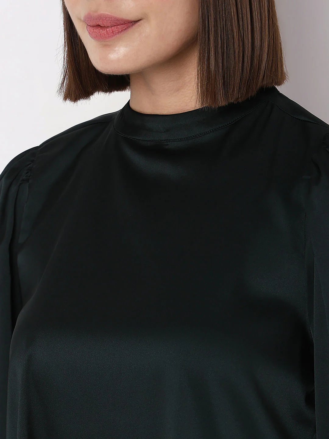 Dark Green High Neck Top - Image 6