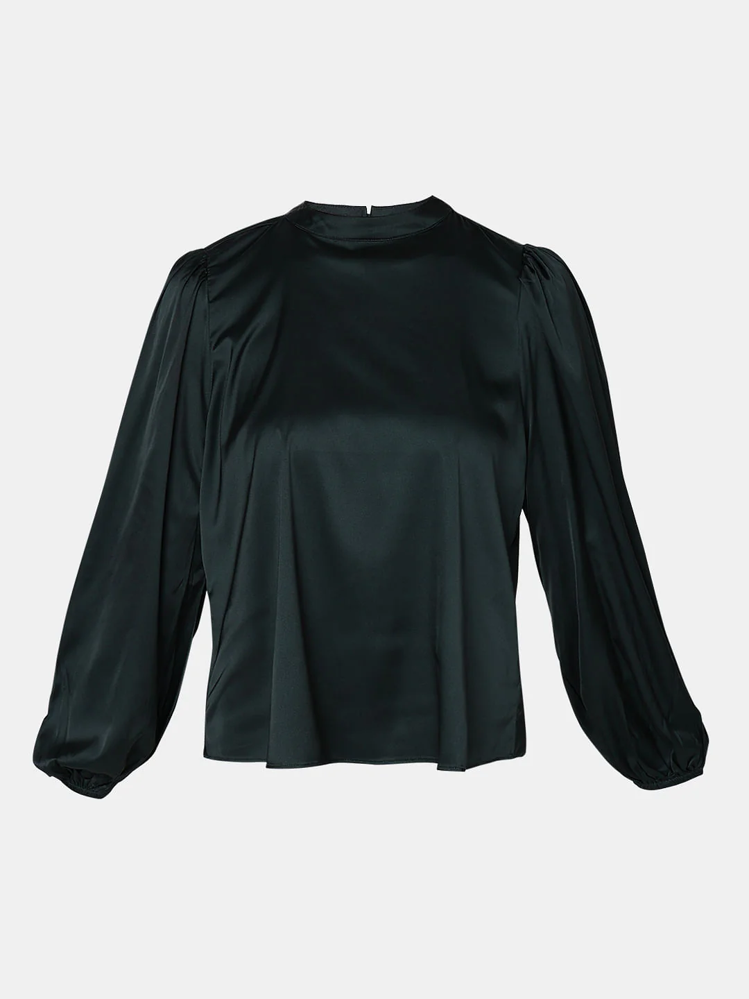Dark Green High Neck Top - Image 7