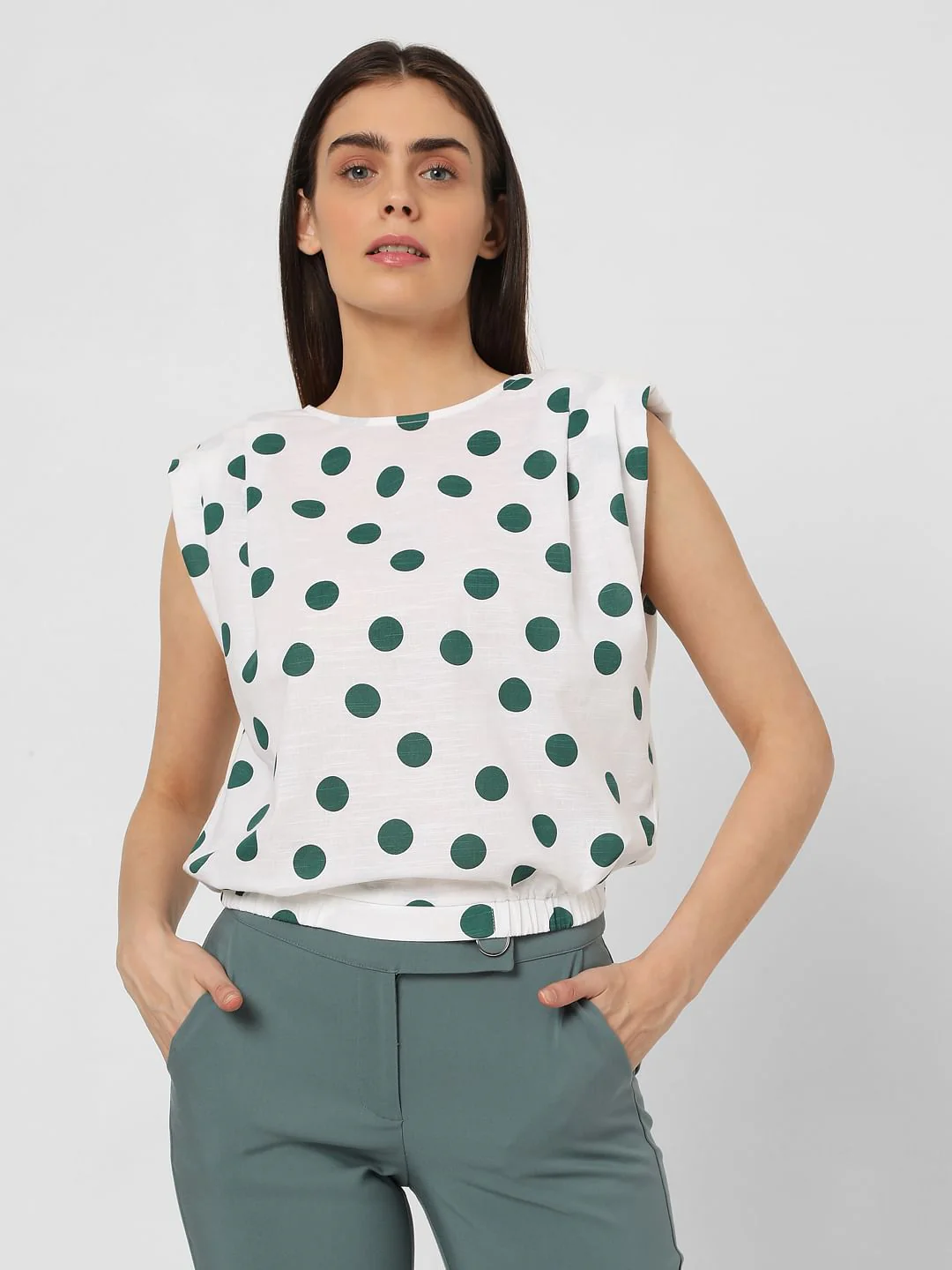 White Polka Dot Top - Image 2