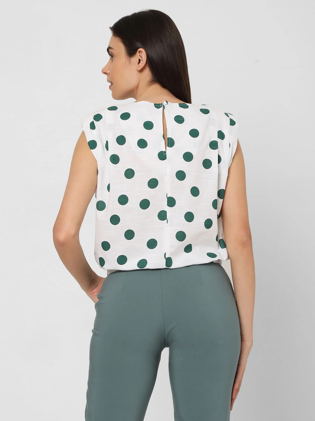 White Polka Dot Top - Image 4