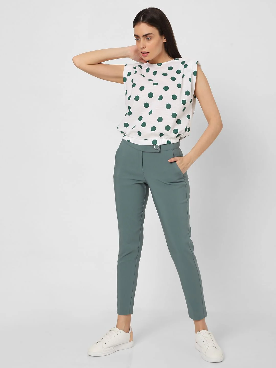 White Polka Dot Top - Image 5
