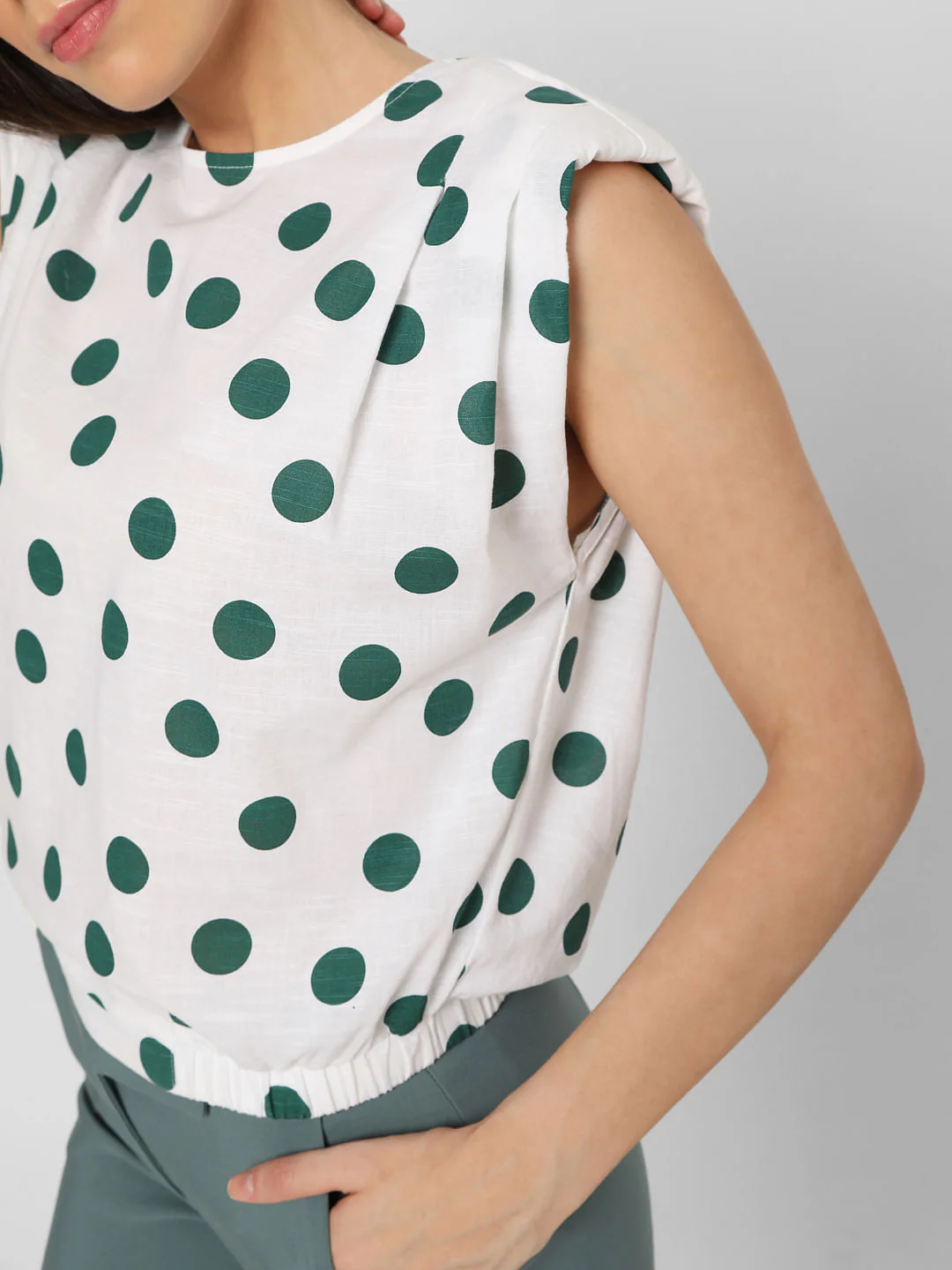 White Polka Dot Top - Image 6