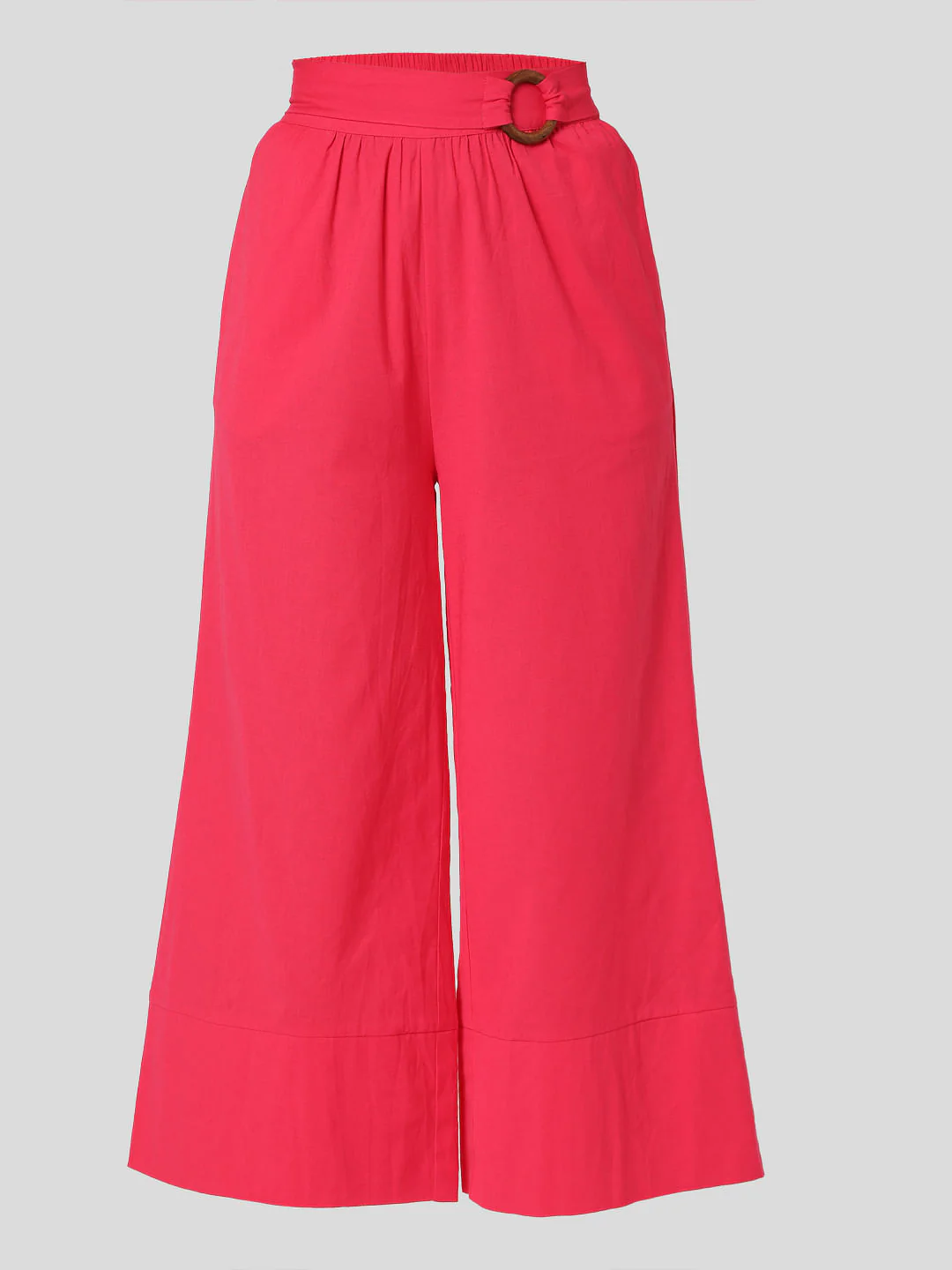 Pink High Rise Flared Co-Ord Set Pants - Image 7