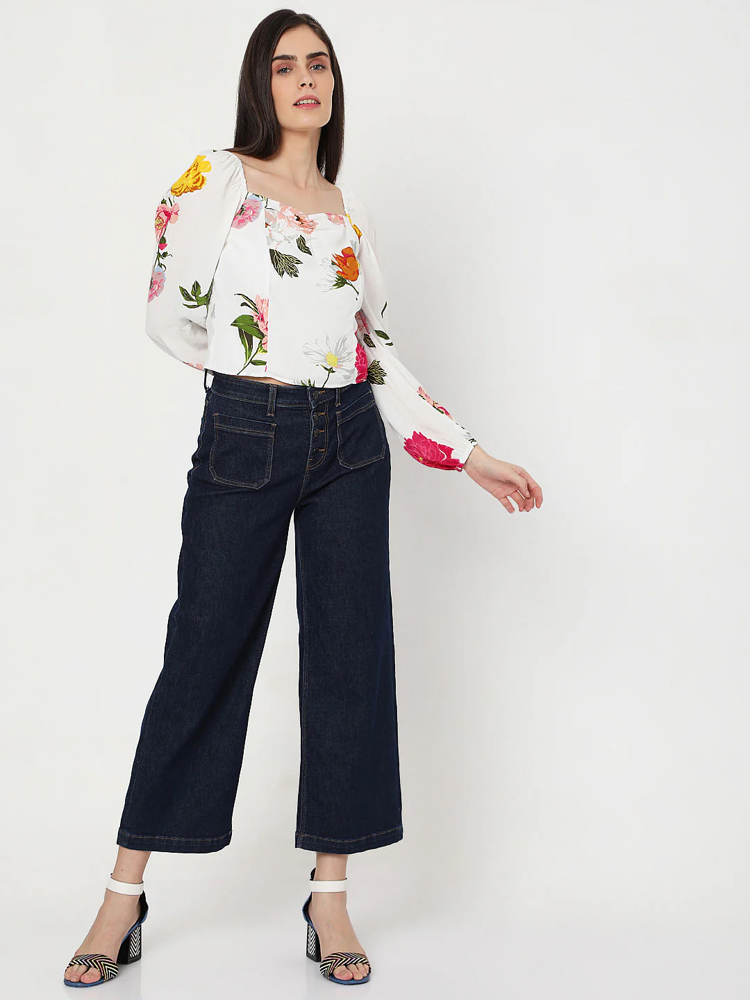 White Floral Top - Image 5