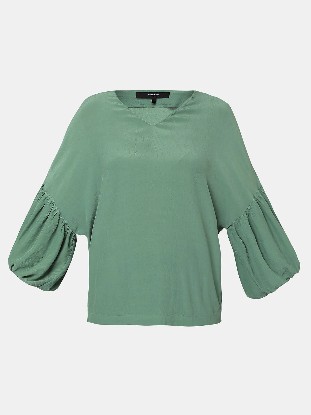 Green Puff Sleeves Top - Image 7
