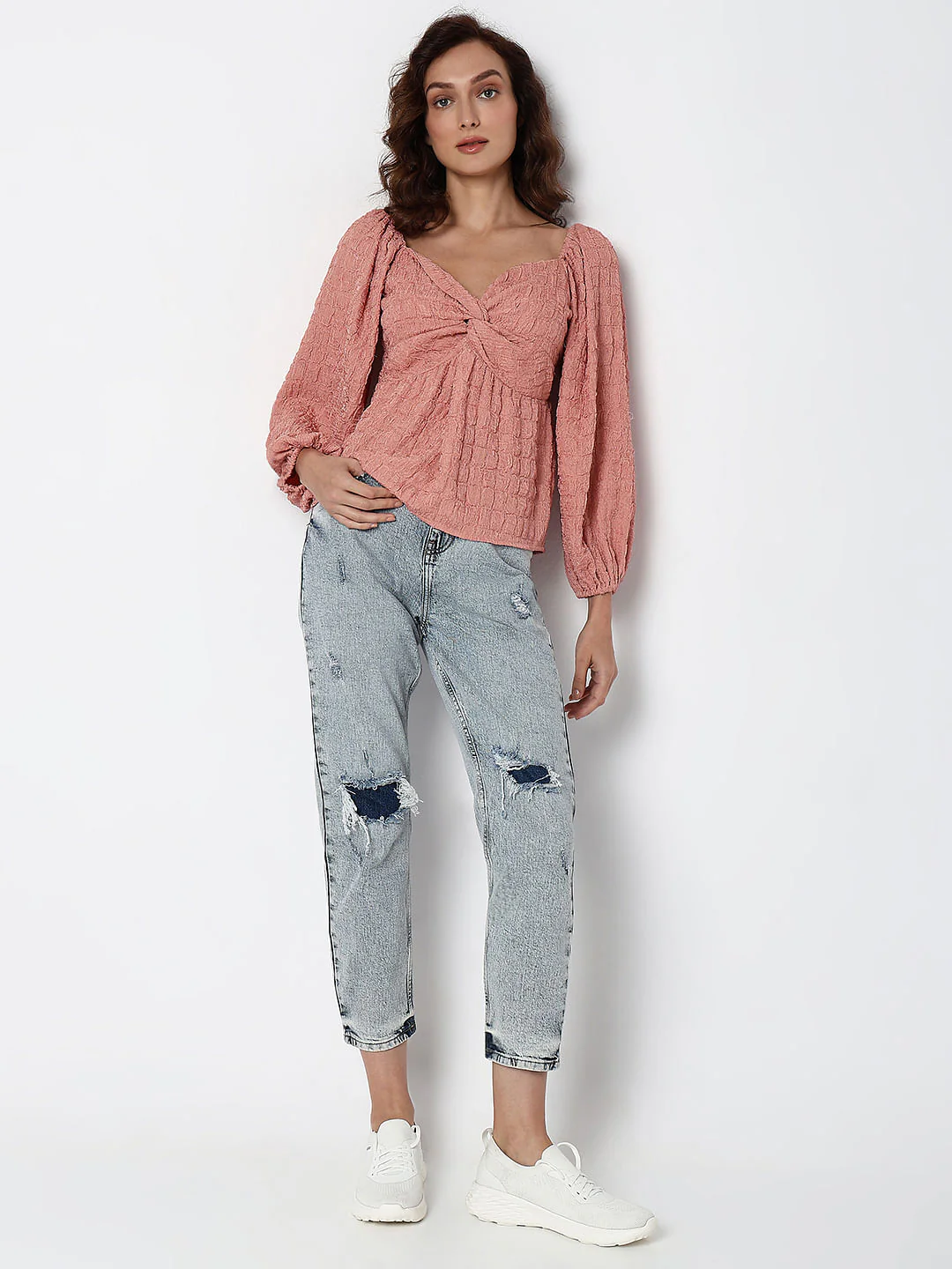 Pink Textured Top - Image 5