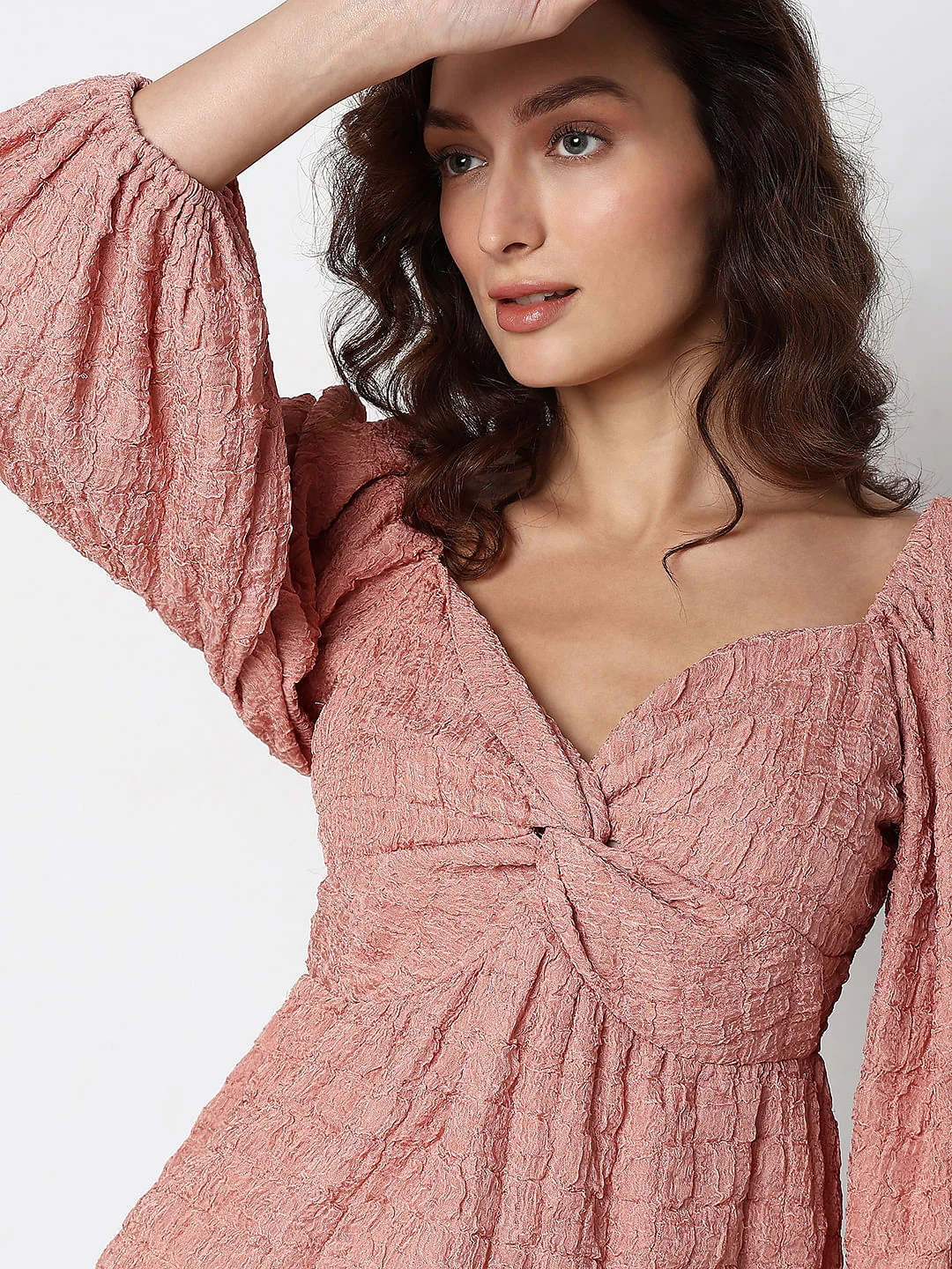 Pink Textured Top - Image 6