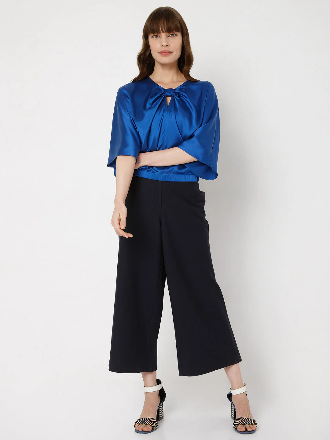 Blue Plain Coloured Top - Image 5