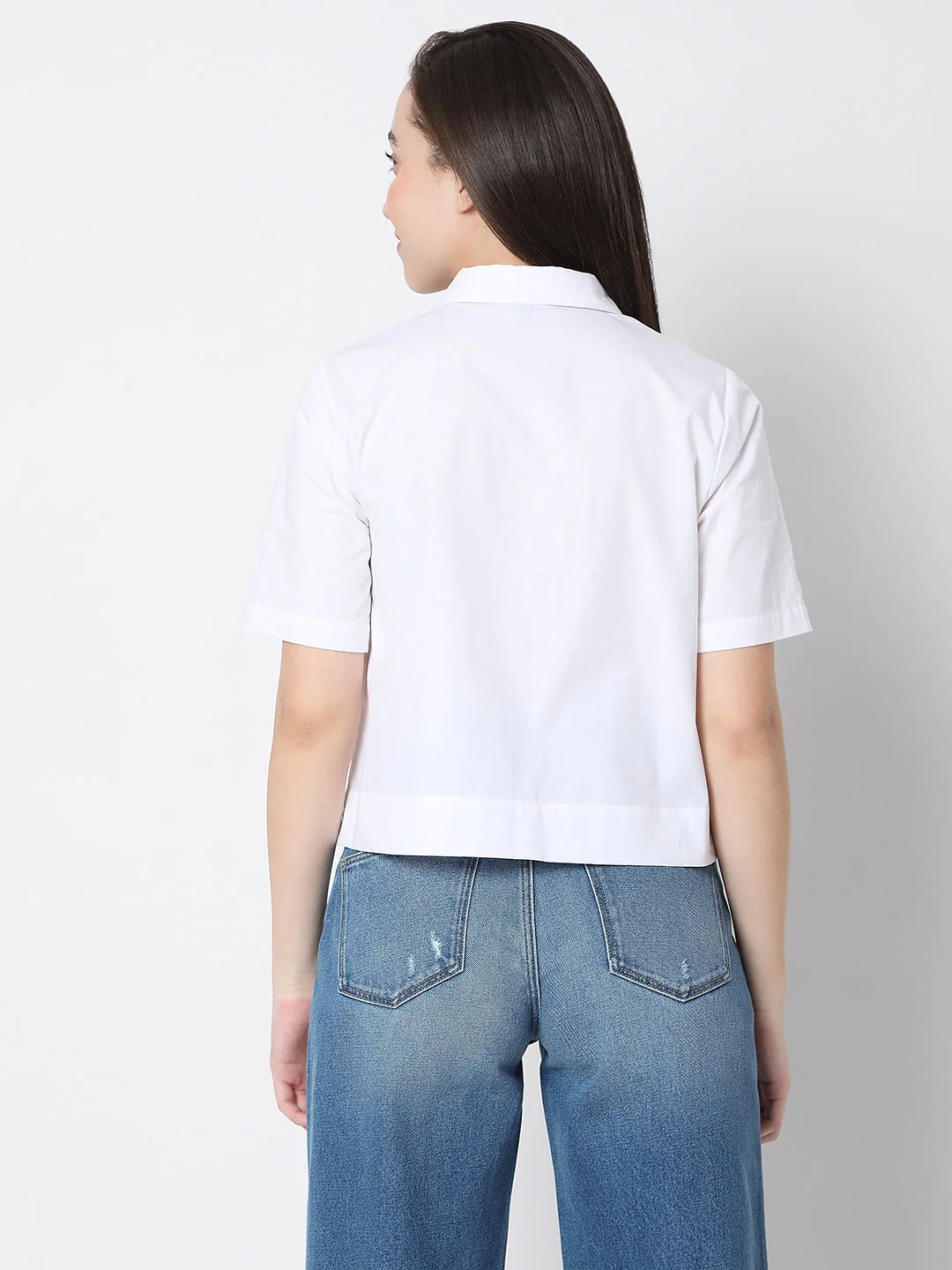 White Embroidered Shirt - Image 4