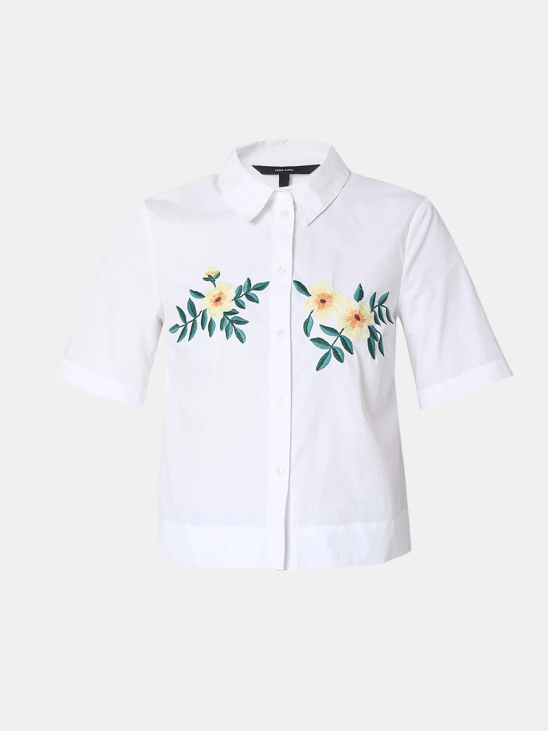 White Embroidered Shirt - Image 7