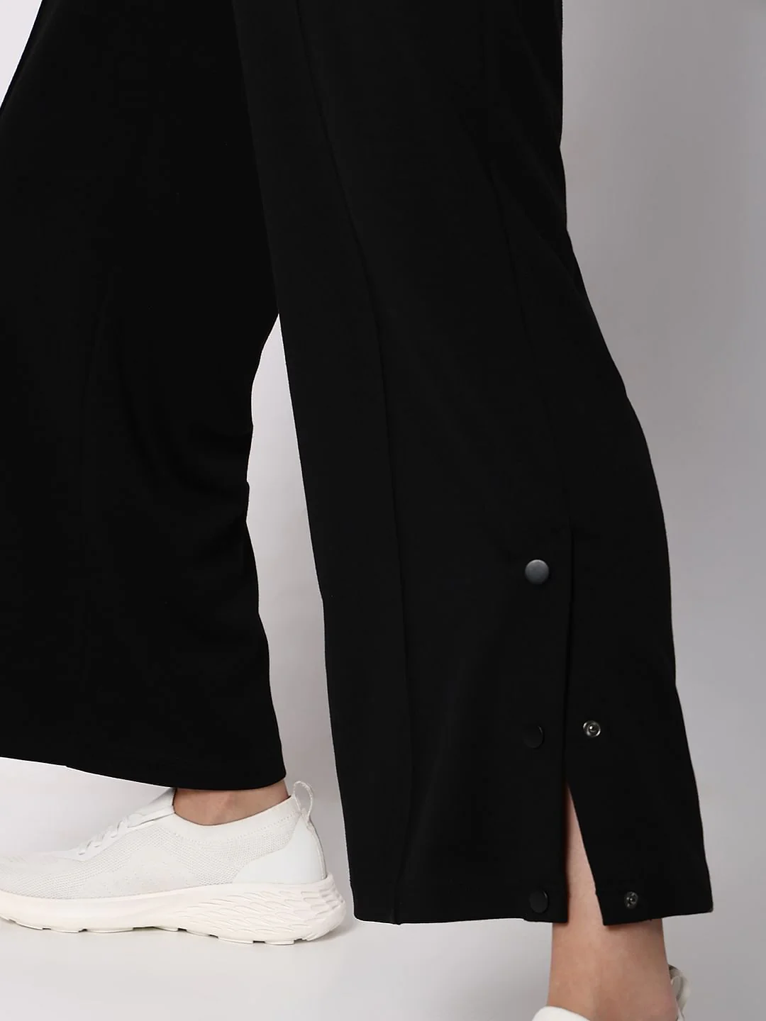 Black High Rise Wide Leg Pants - Image 8