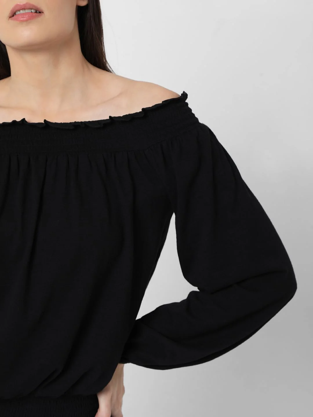Black Off Shoulder Top - Image 6