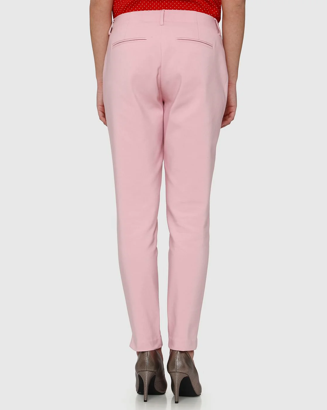 Pink Mid Rise Pants - Image 4