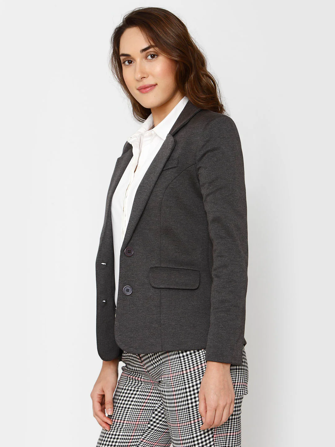 Grey Slim Fit Blazer - Image 7