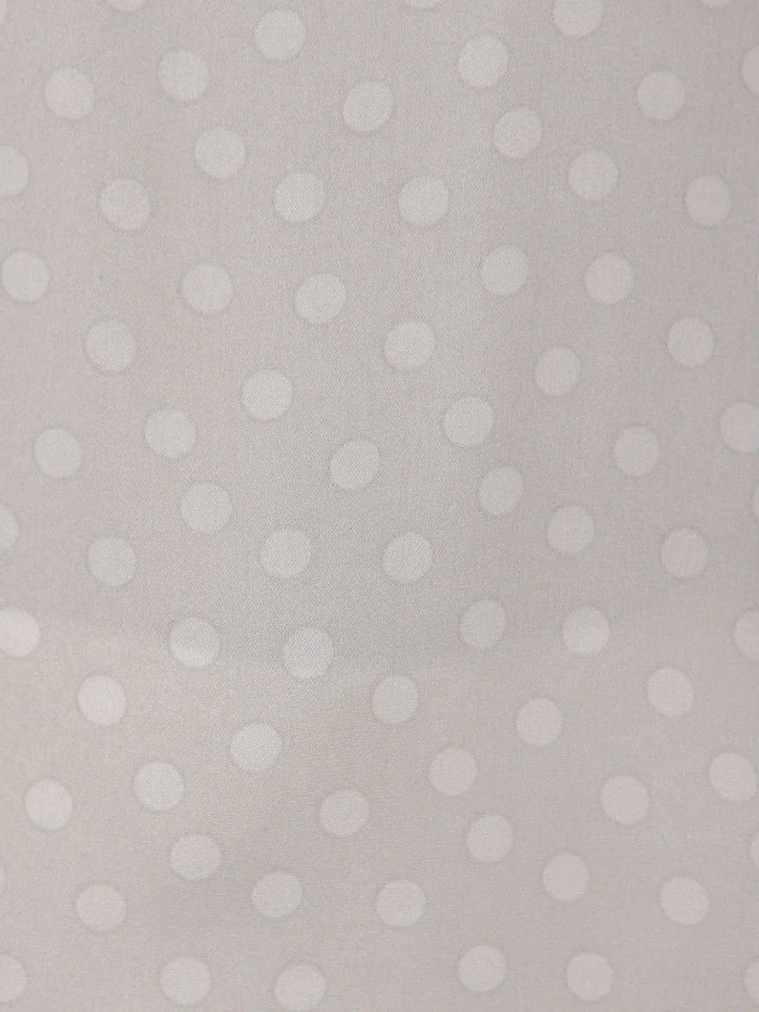 Grey Polka Dot High Neck Cuff Sleeves Top - Image 7