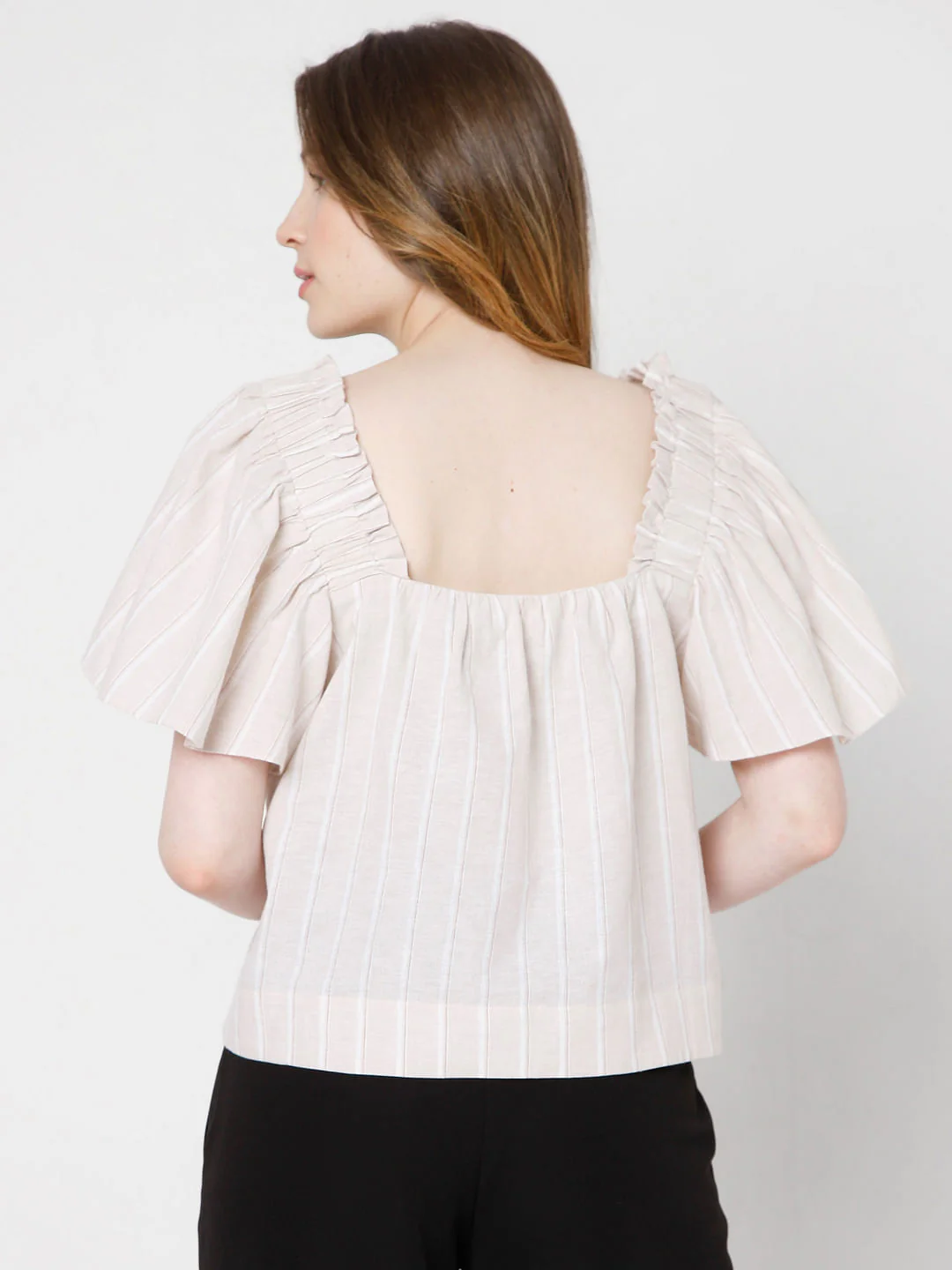 Beige Striped Top - Image 4