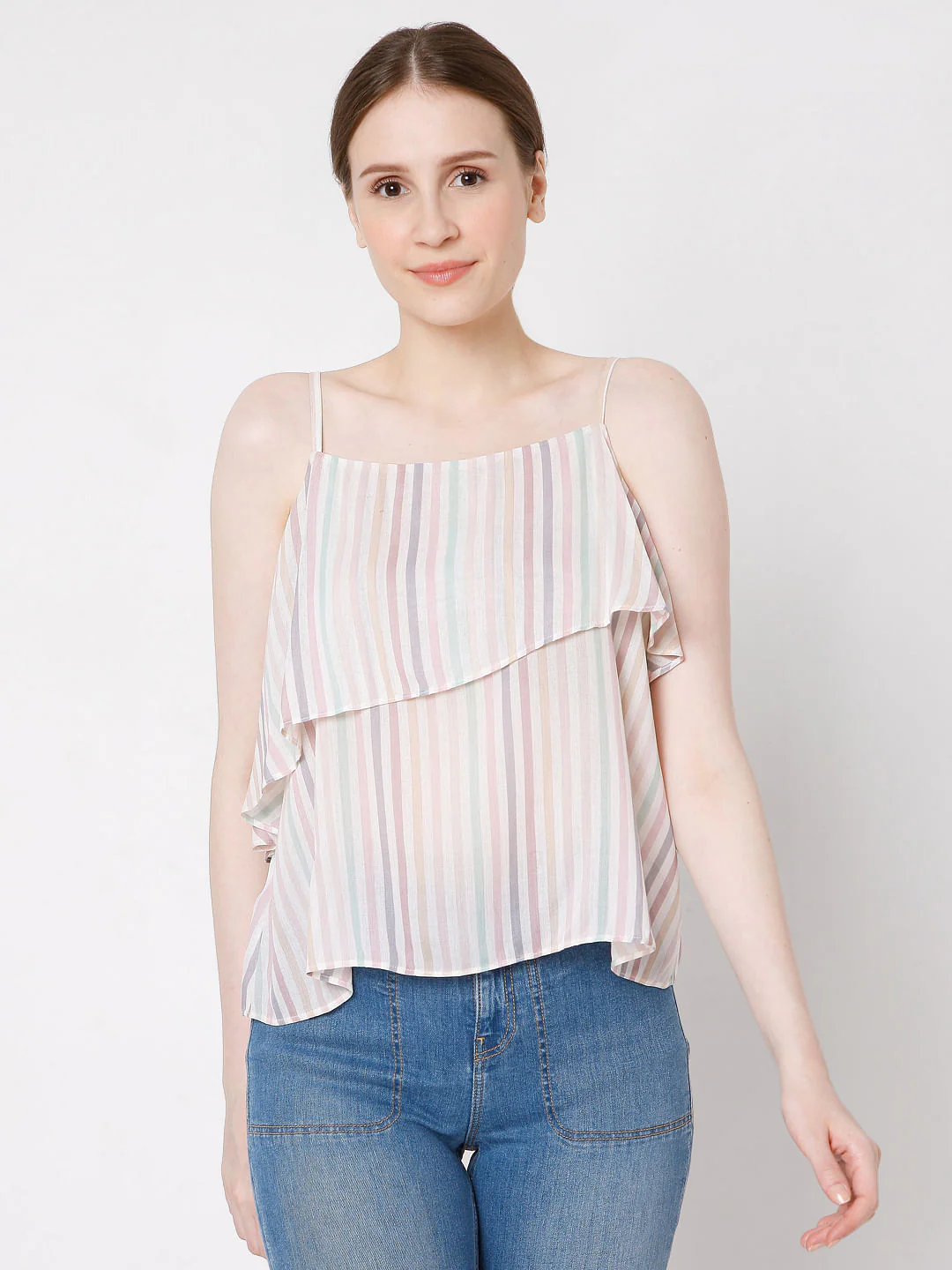Multi-Coloured Striped Top - Image 2