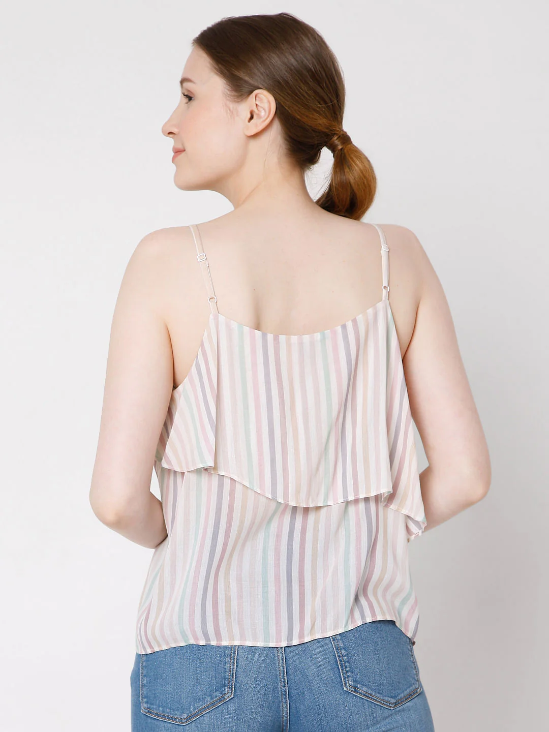 Multi-Coloured Striped Top - Image 4