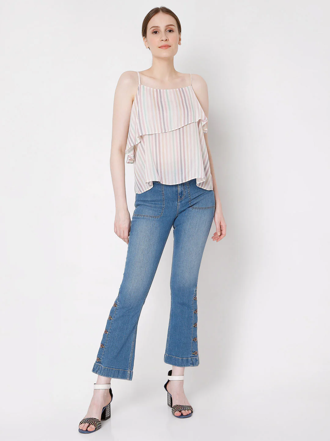 Multi-Coloured Striped Top - Image 5