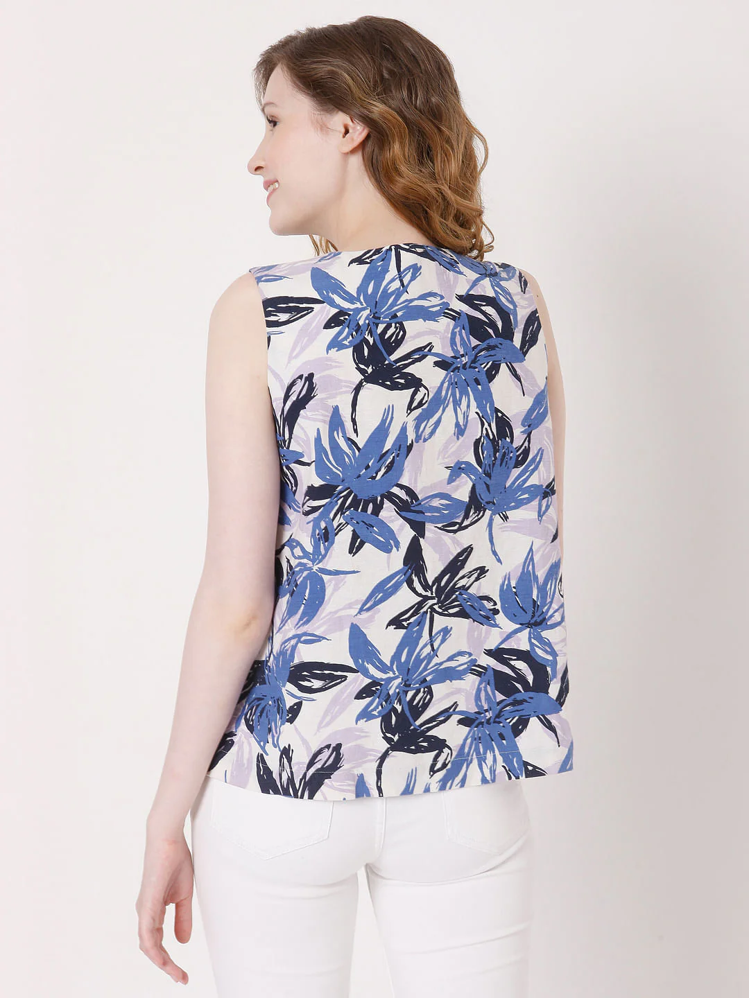 White Floral Top - Image 4