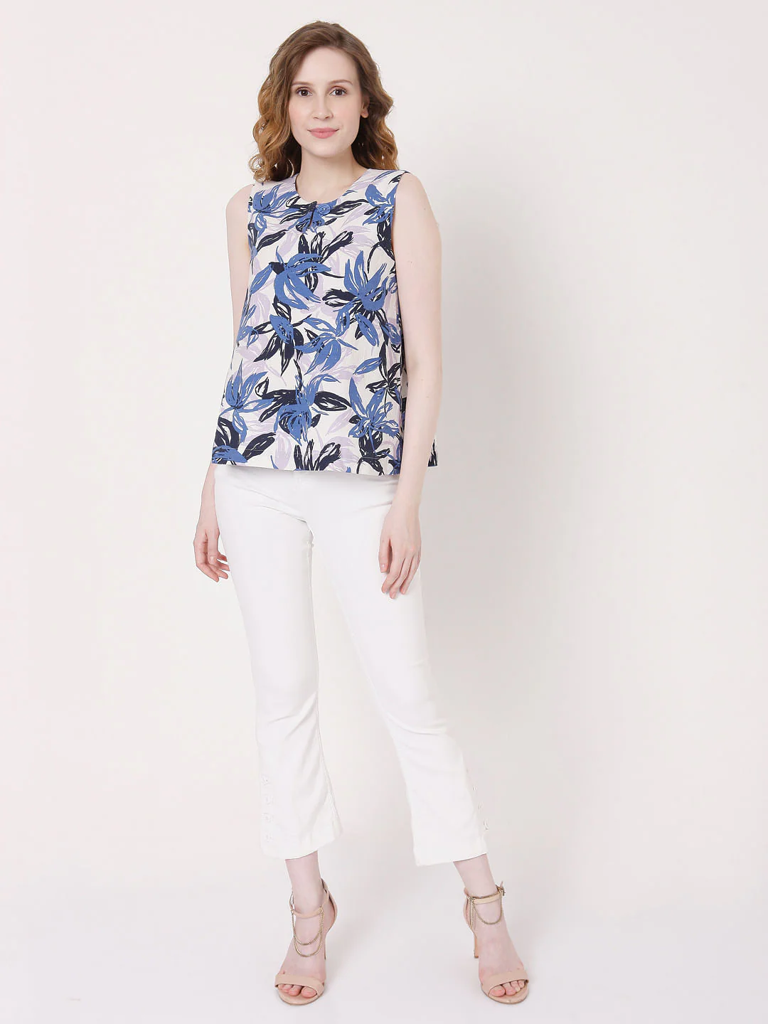 White Floral Top - Image 5