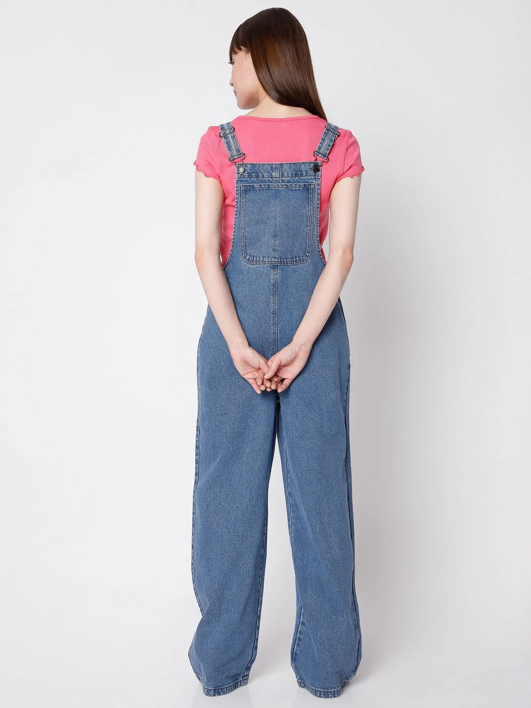 Blue Denim Jumpsuit - Image 4