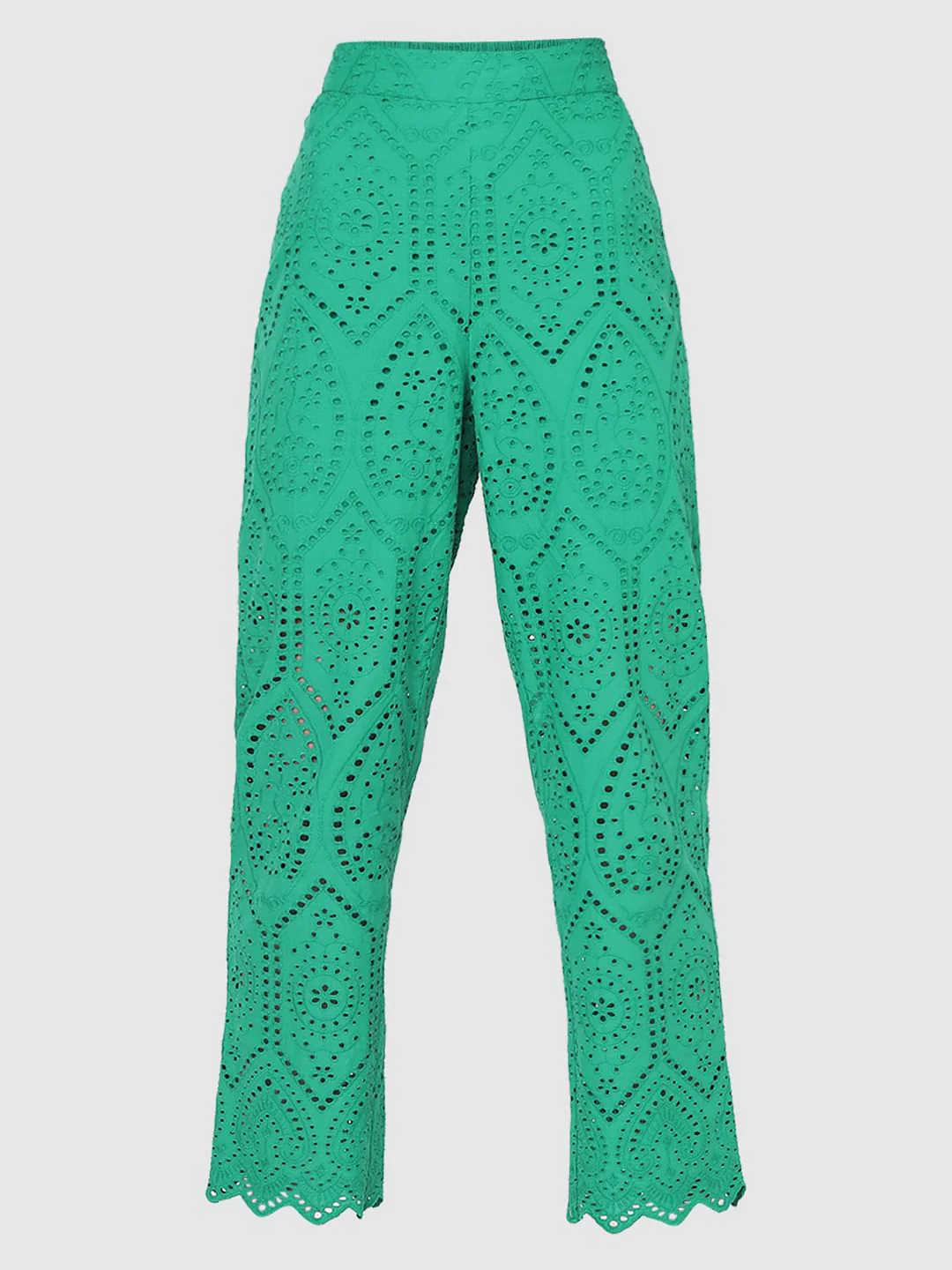 Green Schiffli Co-Ord Set Pants - Image 7