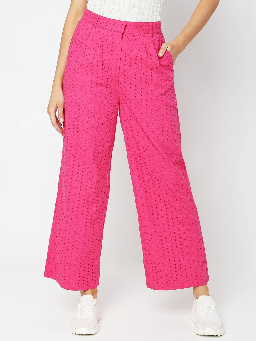 Pink High Rise Co-Ord Set Pants - Image 2