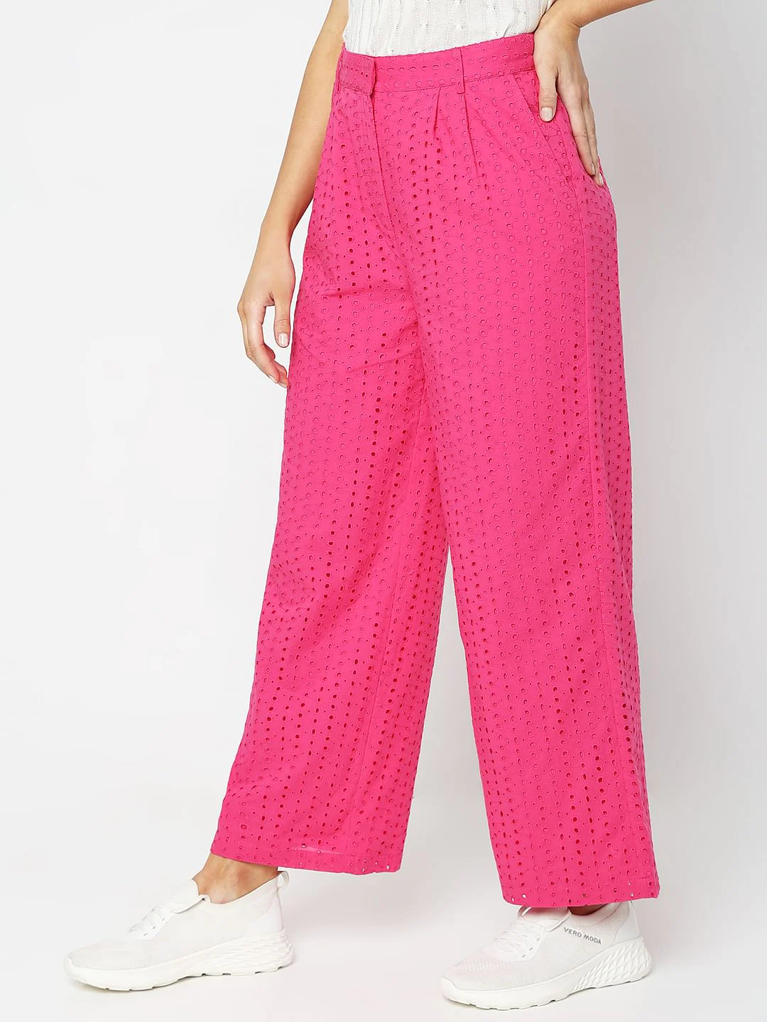 Pink High Rise Co-Ord Set Pants - Image 3