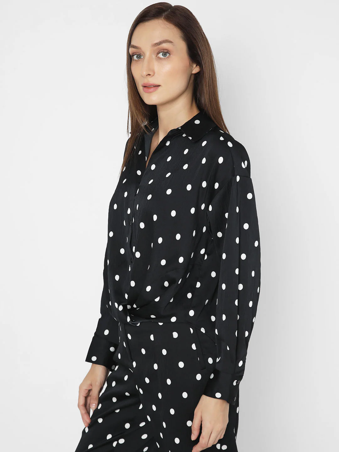 Black Polka Dot Shirt - Image 3