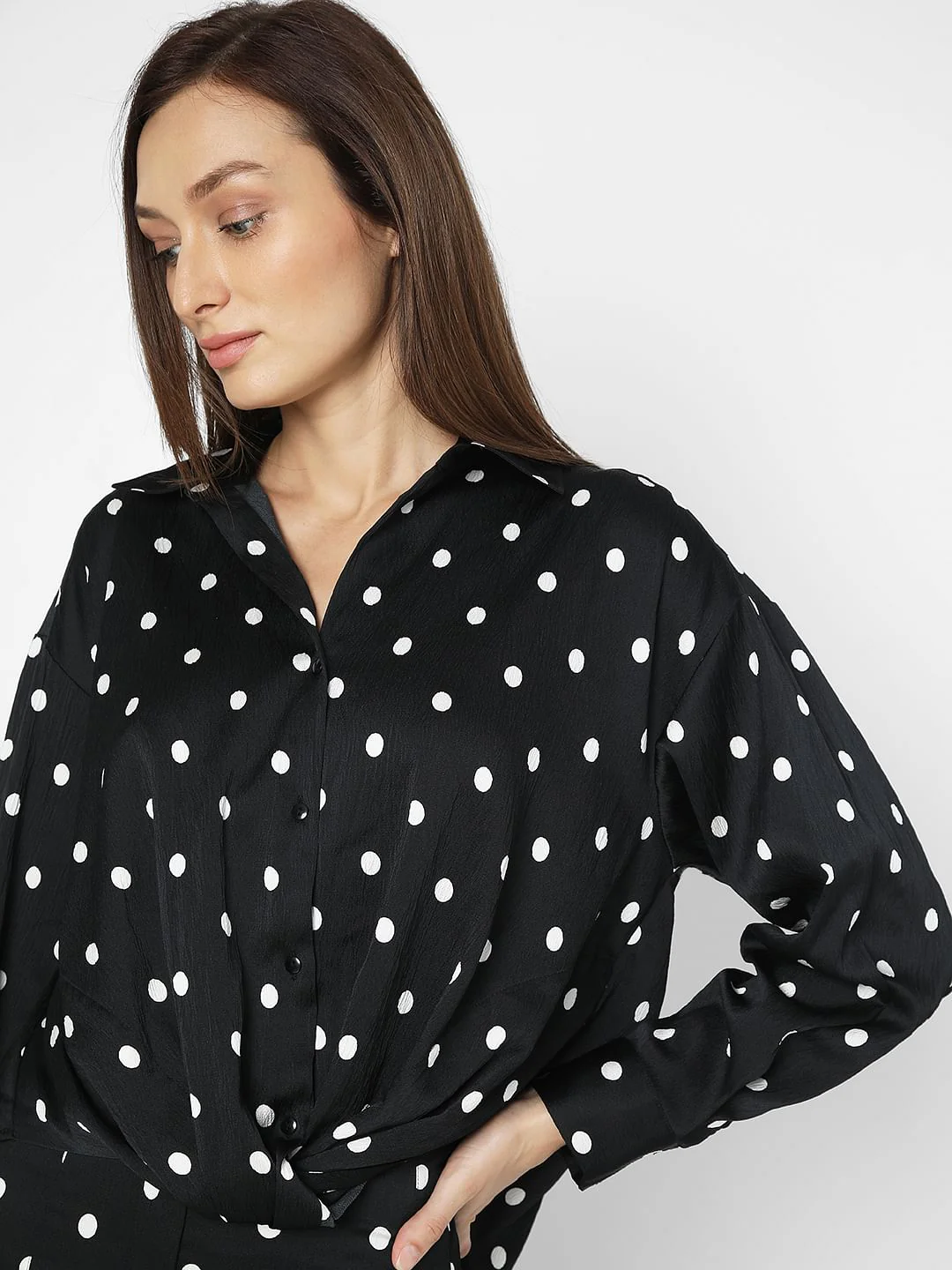Black Polka Dot Shirt - Image 6