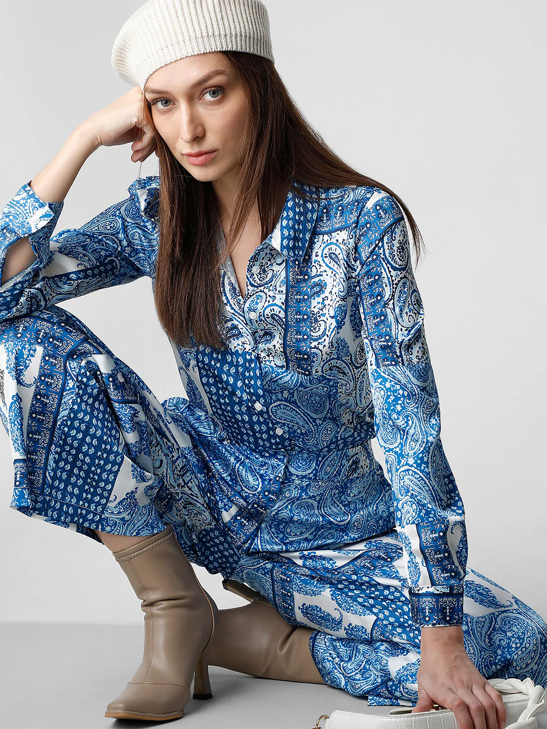 Blue All Over Printed Shirt