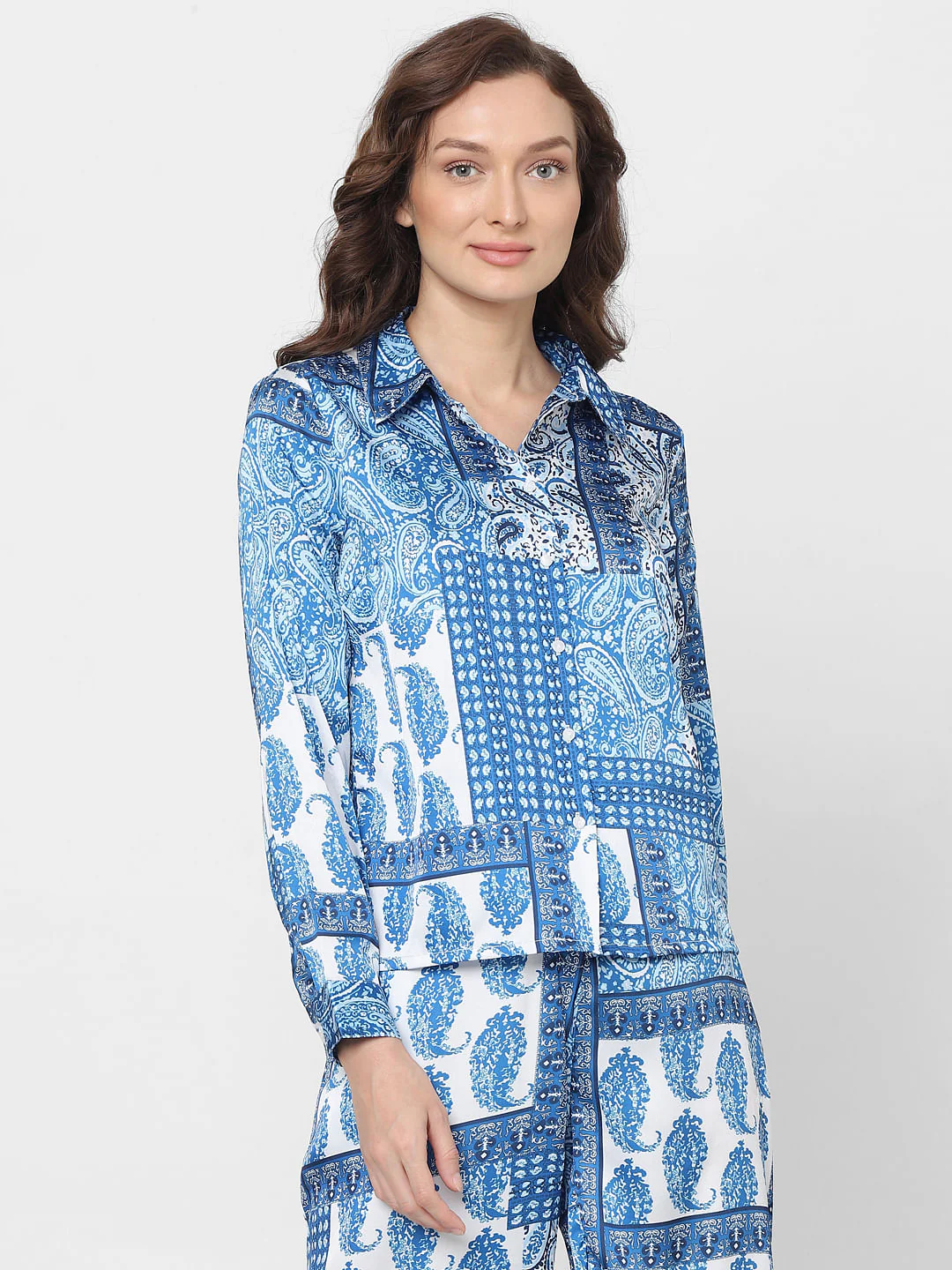 Blue All Over Printed Shirt - Image 2