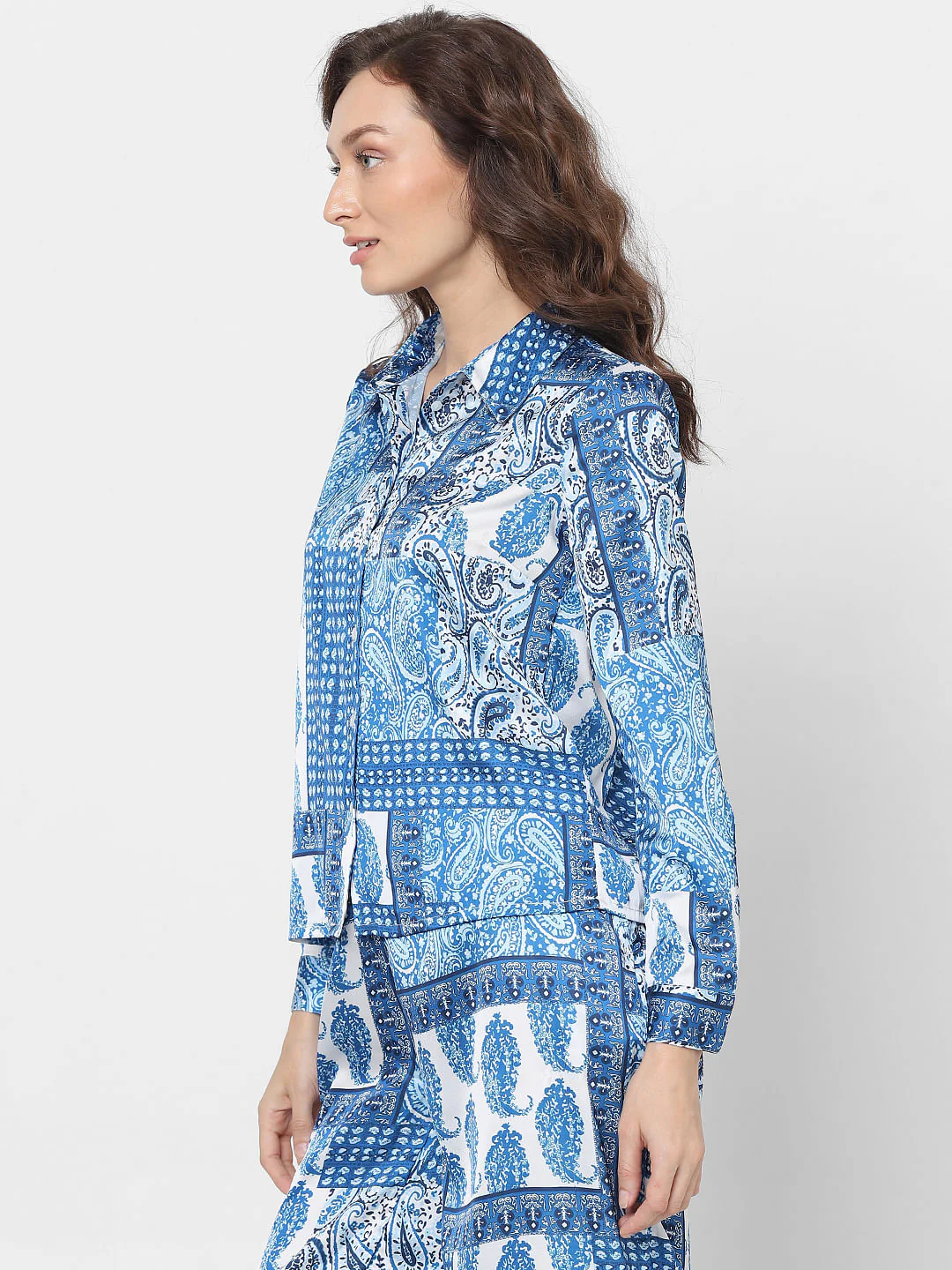 Blue All Over Printed Shirt - Image 3