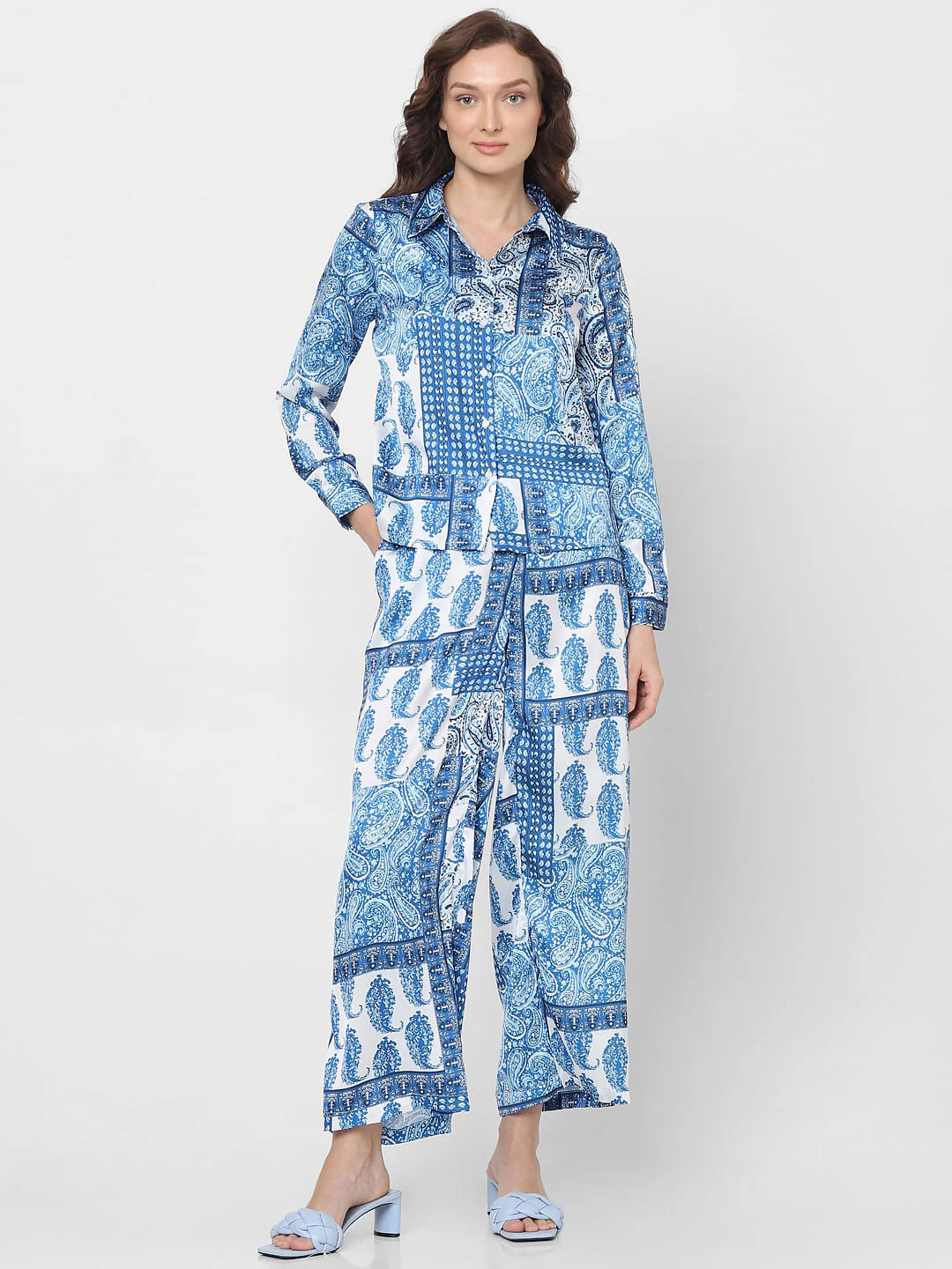 Blue All Over Printed Shirt - Image 5
