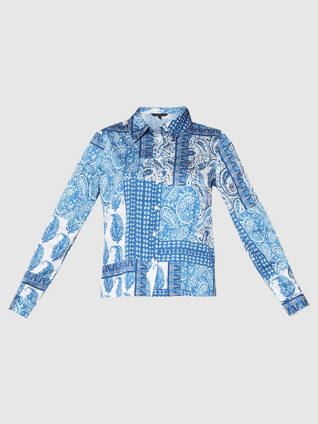 Blue All Over Printed Shirt - Image 7