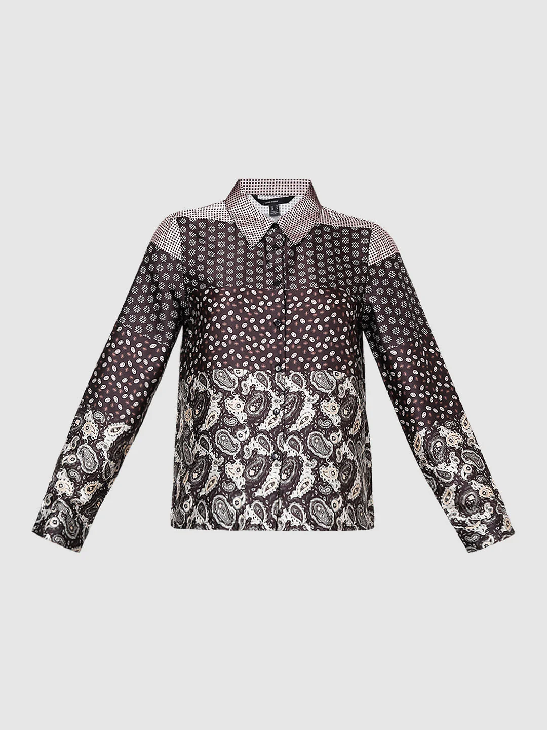 Dark Brown All Over Printed Shirt - Image 7