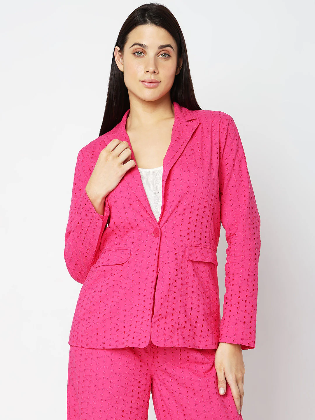 Pink Cut-Out Co-Ord Set Blazer - Image 2