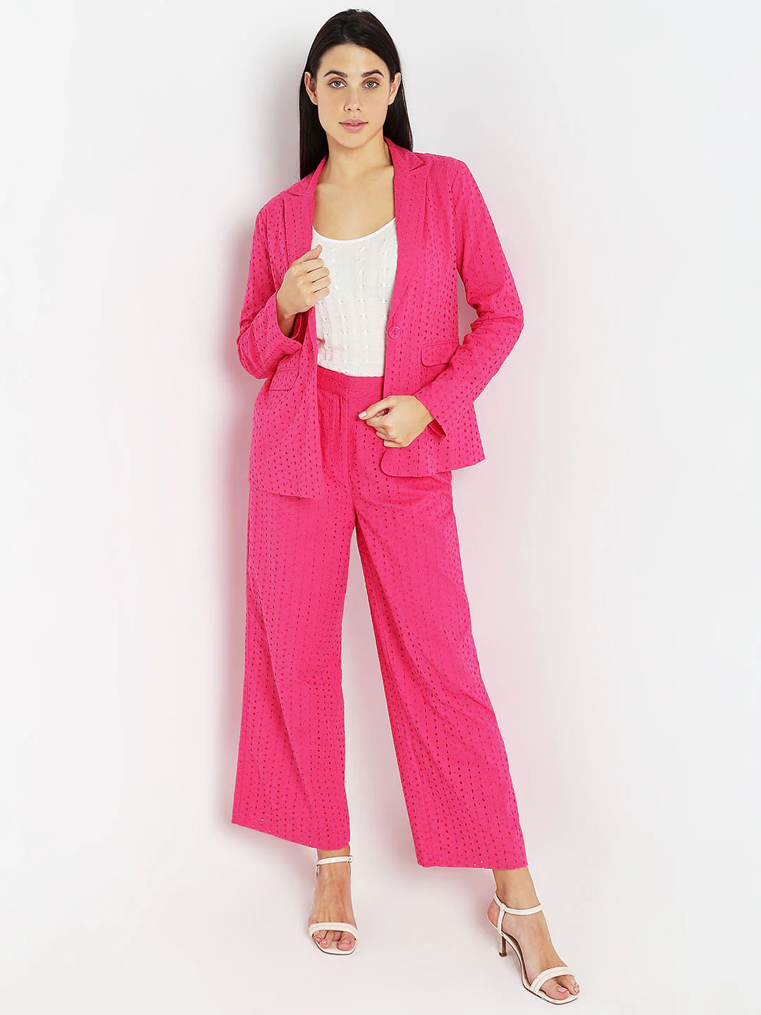 Pink Cut-Out Co-Ord Set Blazer - Image 5