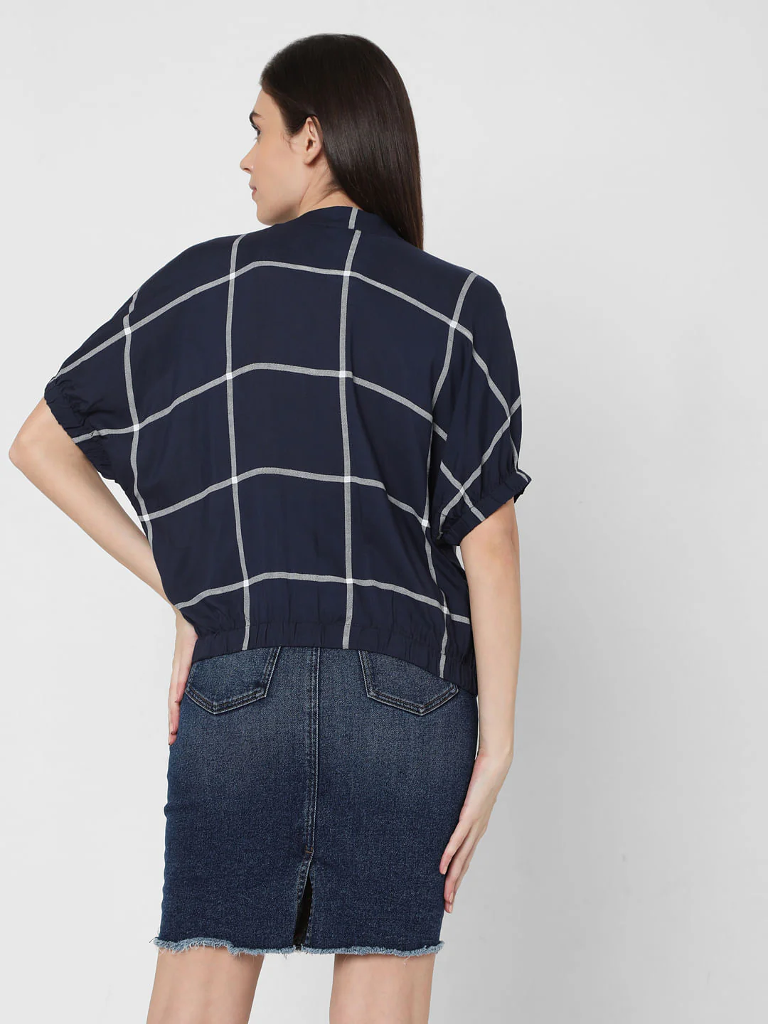 Blue Check Top - Image 4