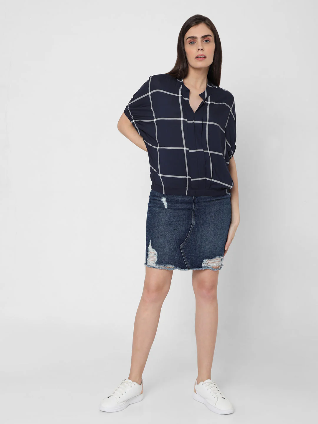 Blue Check Top - Image 5